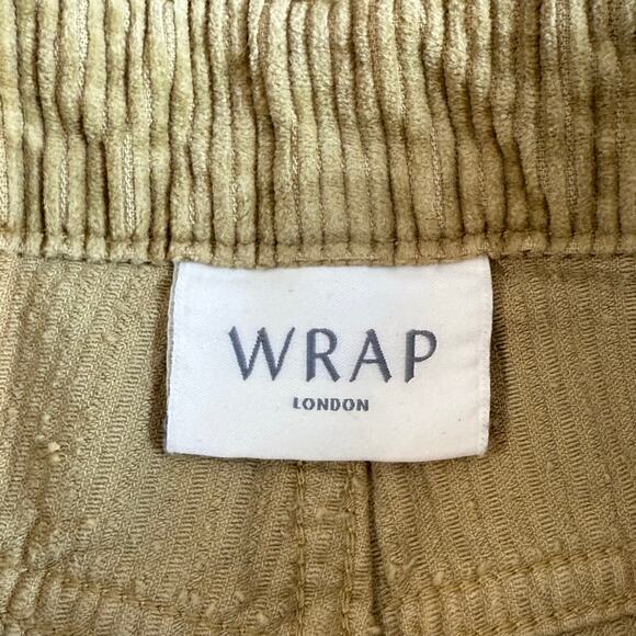 WRAP London Wide-Leg Cord Trousers Size US 12 Crop Pants Earthy Boho Academia - Picture 6 of 16